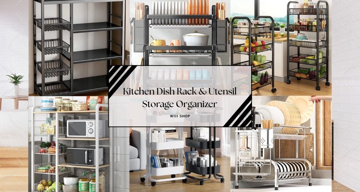 Kitchen Dish Rack & Utensil Storage Organizer