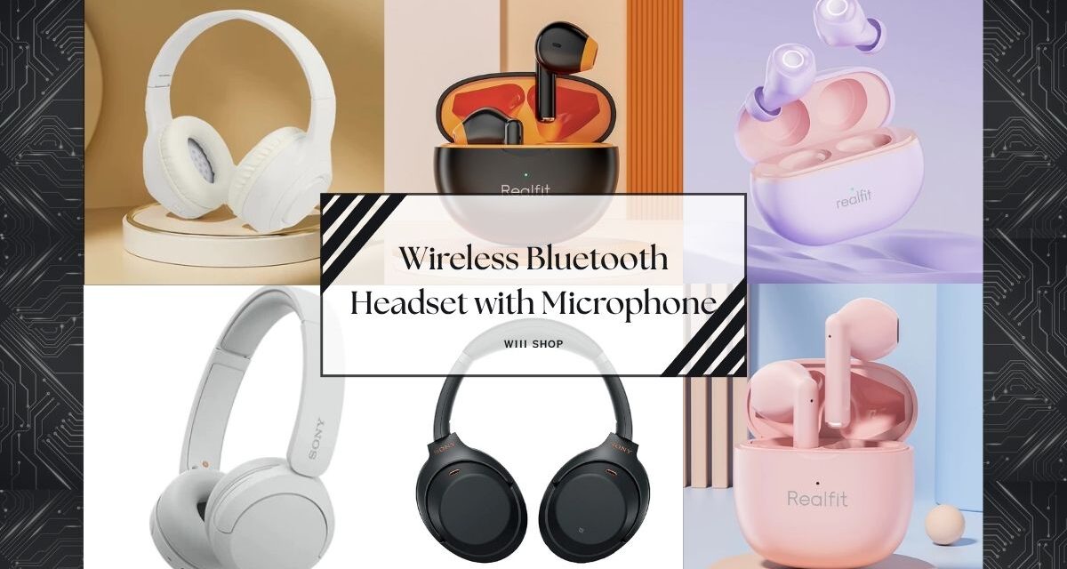 Wireless Bluetooth Headset with Microphone