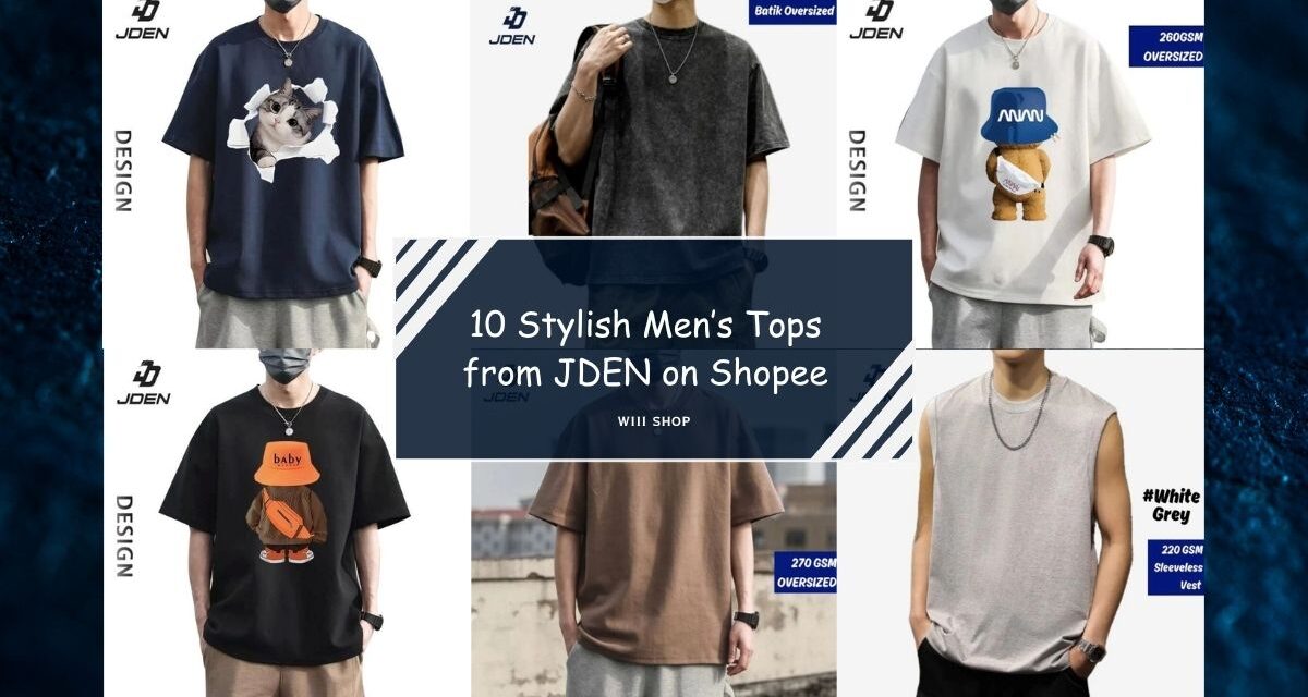 JDEN Men’s Tops: 10 Stylish Picks on Shopee